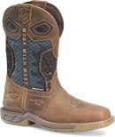 Double H Boot Watcher Comp Toe in Brown Blue
